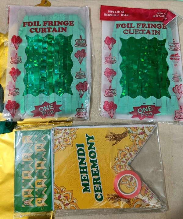 Mehandi Ceremony hanging decoration  - Pine Green
