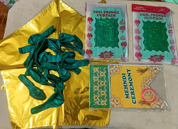 Mehandi Ceremony hanging decoration  - Pine Green