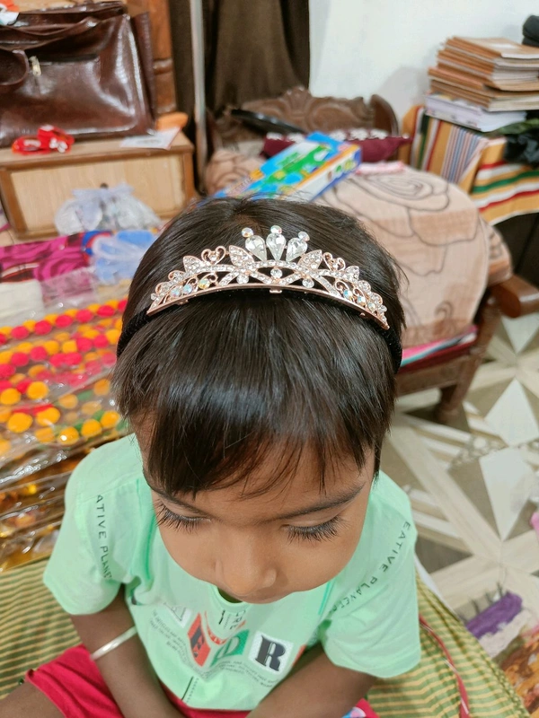 Fancy Hair Band - Free Size, Peach