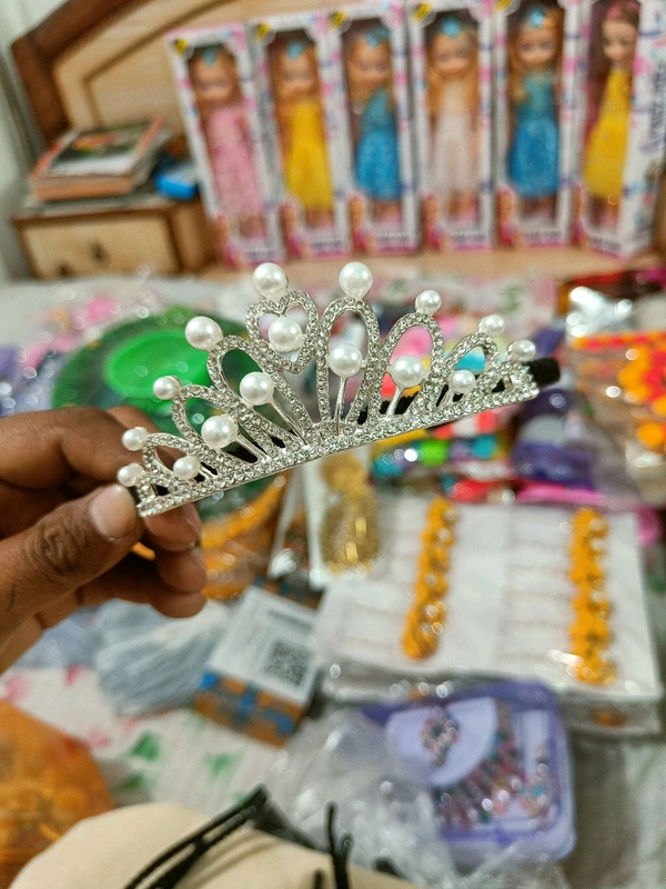 Fancy Hair Band - Free Size, Silver