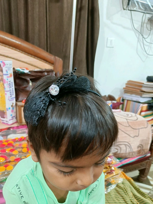 Fancy Hair Band Pack of 2 - Free Size, Black