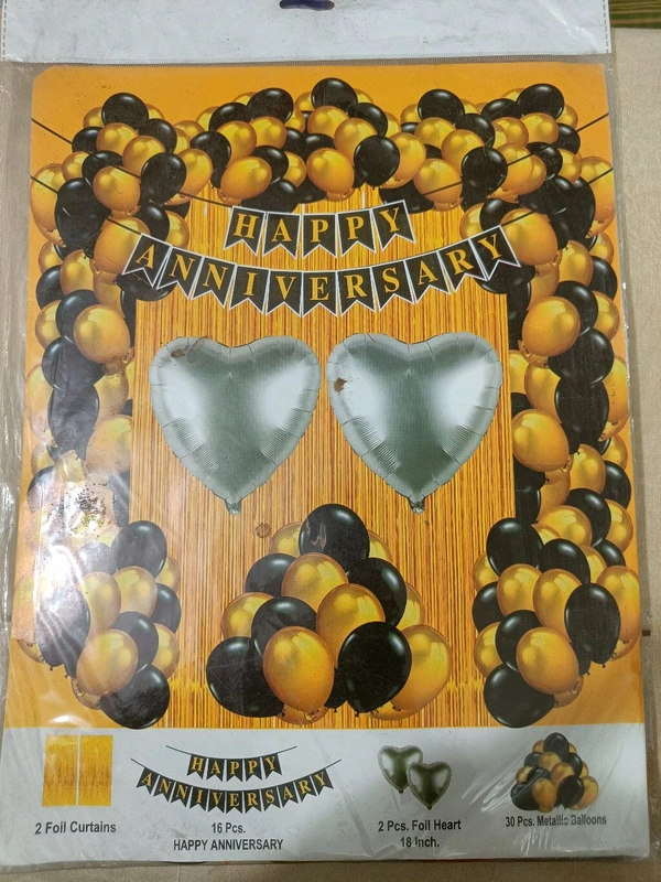 Happy Anniversary 🎉 Ceremony hanging decoration  - Gold