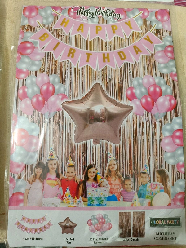 Happy Birthday hanging decoration  - Lavender Rose