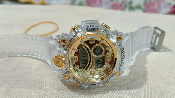 Sports Waterproof Watch - Gold