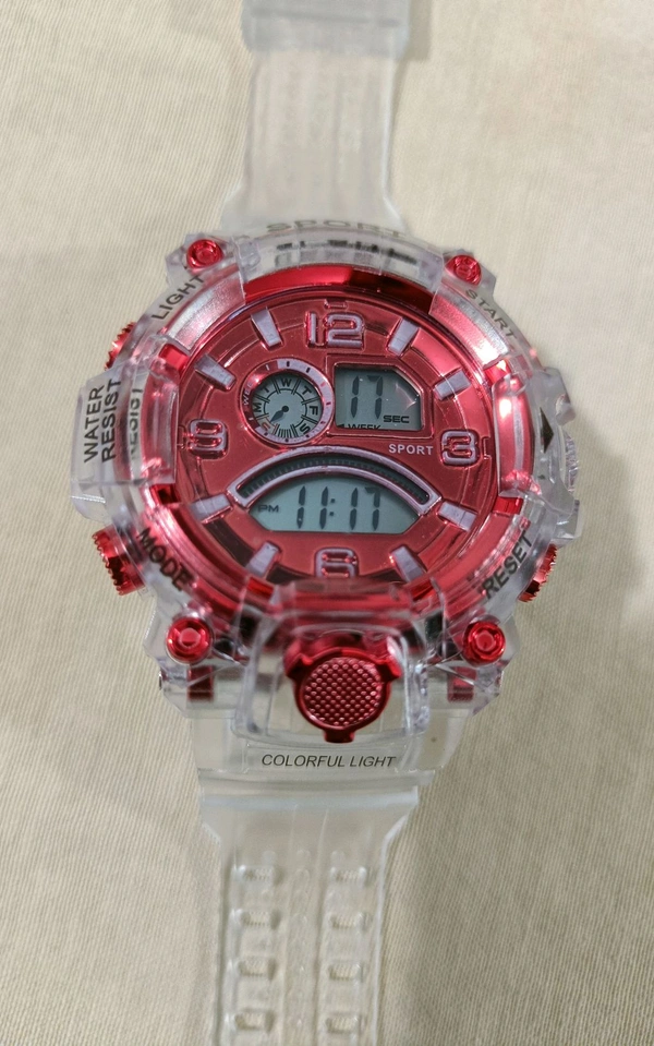Sports Waterproof Watch - Red
