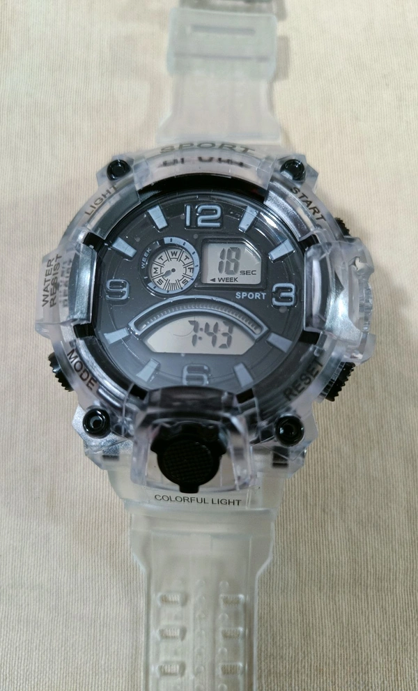 Sports Waterproof Watch - Black
