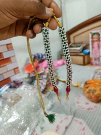 Moti Designed Chain - Free Size, White