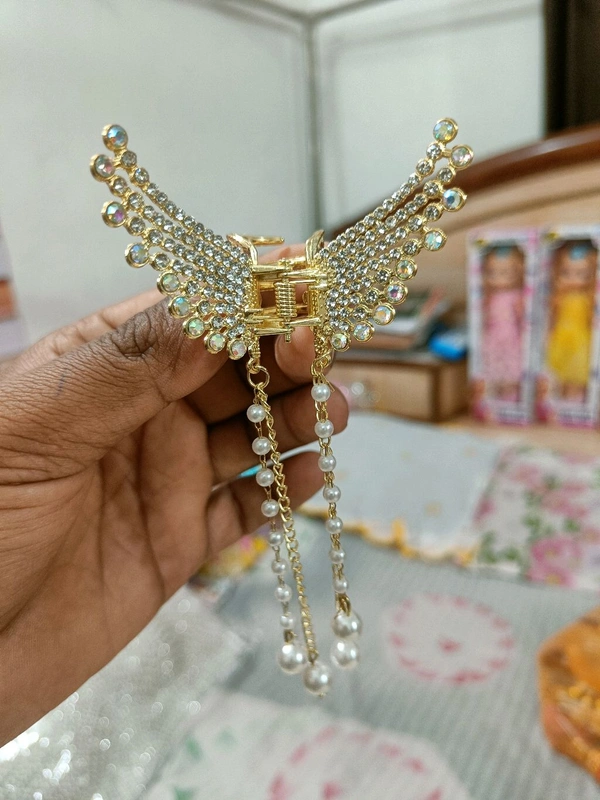 Fancy Hair Clips - Gold