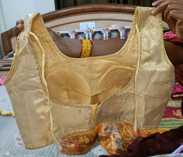 Partywear Blouse  - Gold