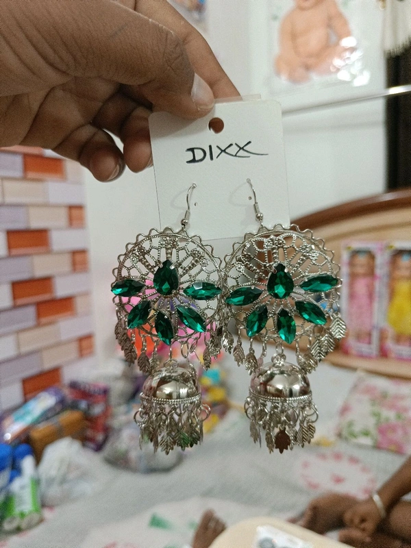 Fancy Earrings  - Teal