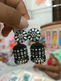 Fancy Earrings  - Black