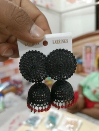 Fancy Earrings  - Black