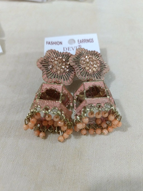 Fancy Earrings  - Tickle Me Pink