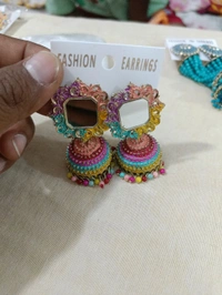 Fancy Earrings Multicolour  - Yellow