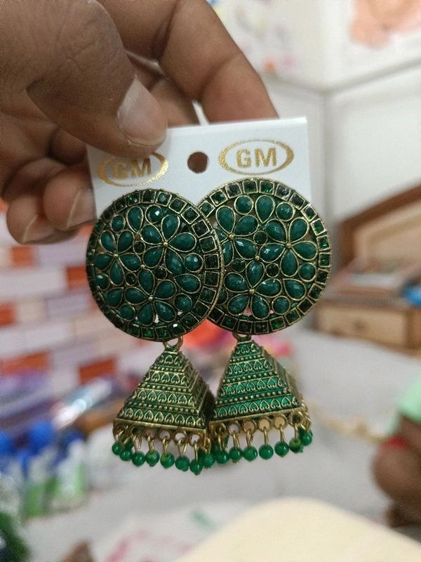 Fancy Earrings  - Teal