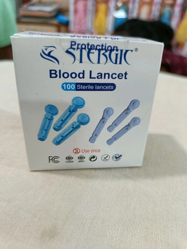 Plastic Screw Lancet - 100 pcs, Blue
