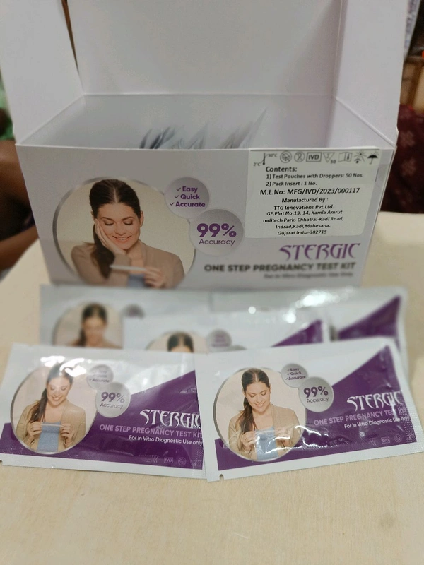 Pregnancy Test Kit  - Electric Violet, 10 pcs