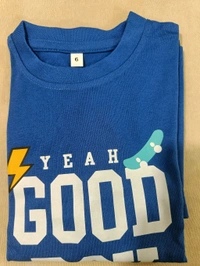 Cotton T-shirt  - Royal Blue, 4-5 Years