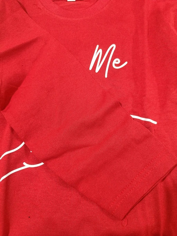 Cotton T-shirt  - 4-5 Years, Red