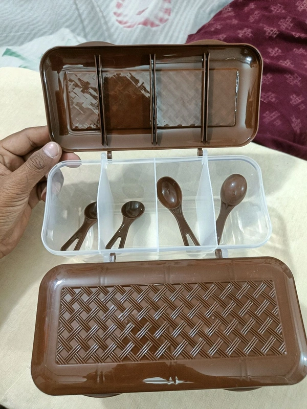 Kitchen Storage Box, set of 2 boxes - Brown