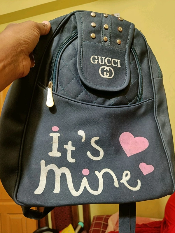 Girls College Bag - Dove Gray
