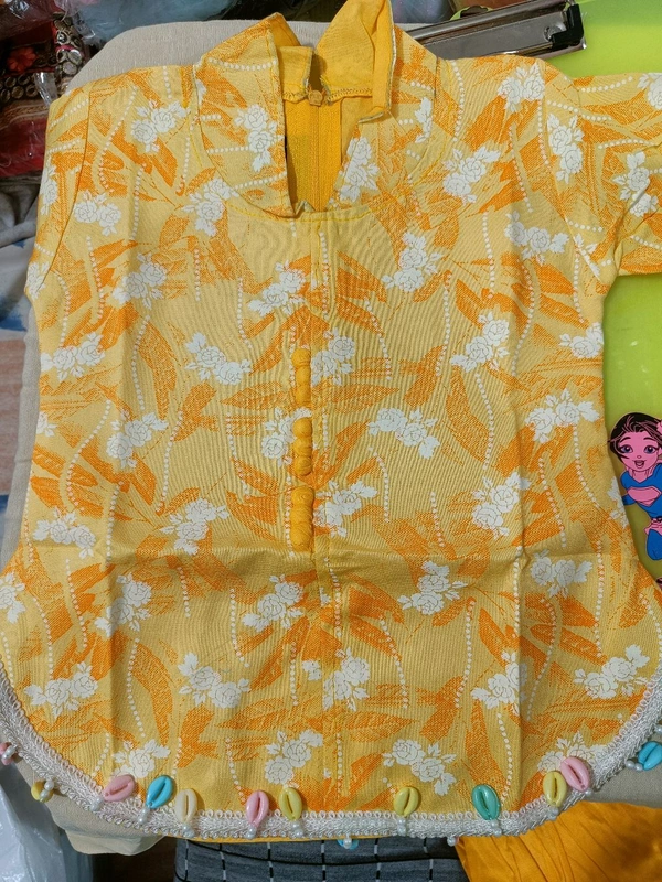 Kids Girls Afghani Cotton Suit - 1-2 Years
