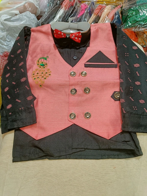 Three Piece Suit for Kids Boys - Tickle Me Pink, 26