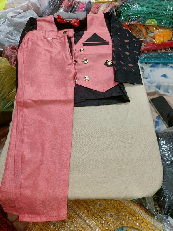 Three Piece Suit for Kids Boys - Tickle Me Pink, 26