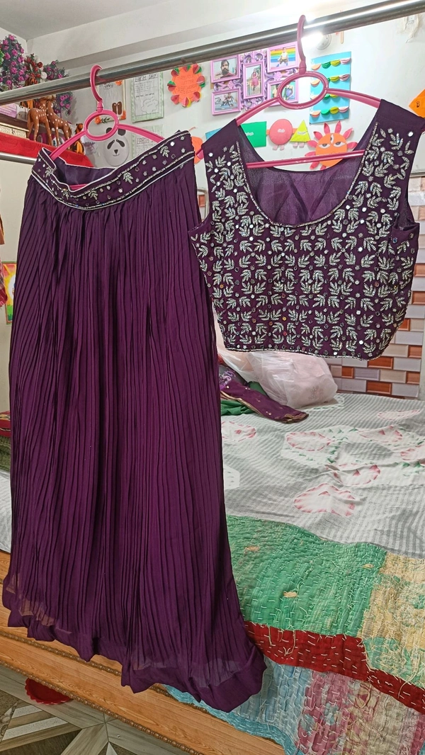 Ladies Fancy Lehanga Choli - Free Size, Purple