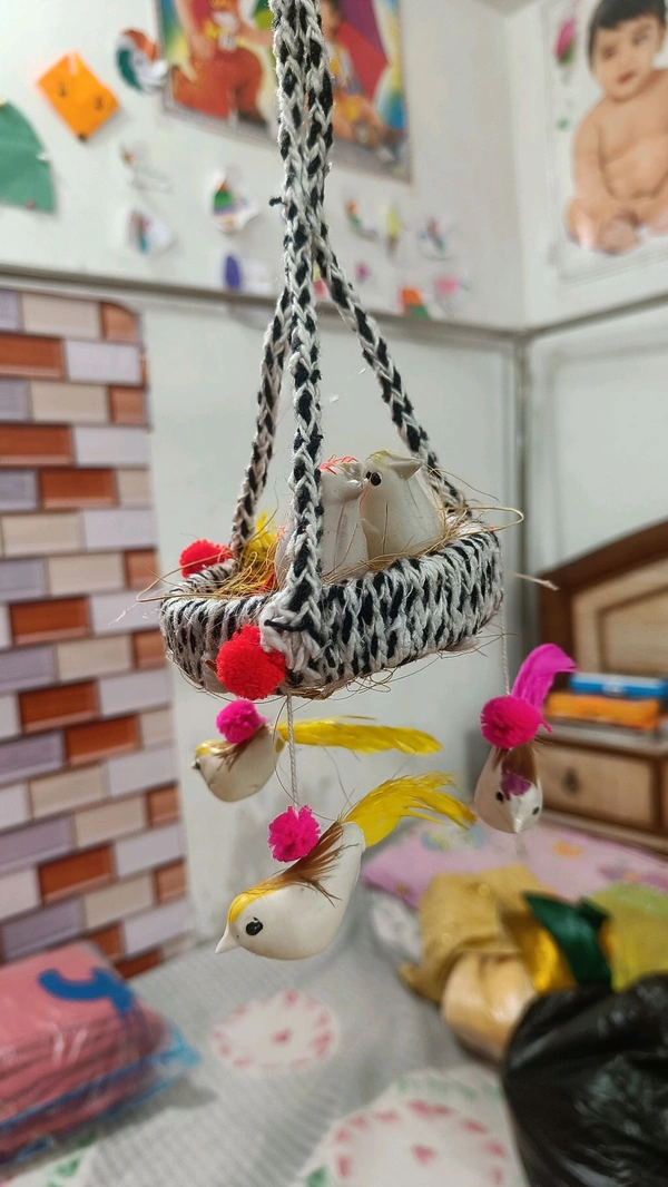 Birds Nest Car Decor