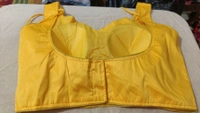 Fancy Georgette Blouse - Free Size, Yellow Orange