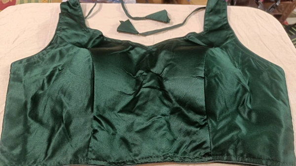 Fancy Georgette Blouse - Free Size, Fun Green
