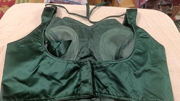 Fancy Georgette Blouse - Free Size, Fun Green