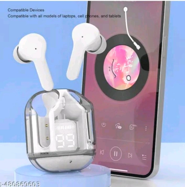 True Wireless Bluetooth Earpods For Best Price..... - White, Free Size
