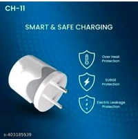 Fast Charger 3in1 TypeC,Micro,iPhone Cable...... - White, Free Size