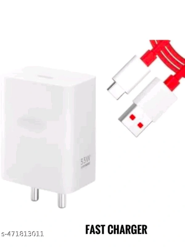 65watts Fastest charger And Cable  - Red, Freee Size