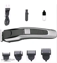 HTC BRISK Beard & Hair538 TRIMMER Rechargeable Profe... - Silver, FREE SIZE