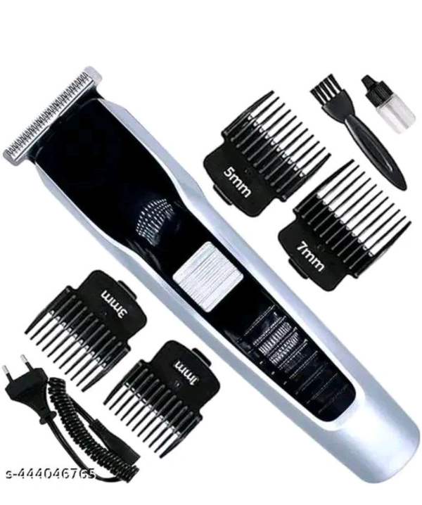 Rechargeable Hair Beard Trimmer for Men Trendy Styler Trimmer Stainless ... - Black, Free Sizes