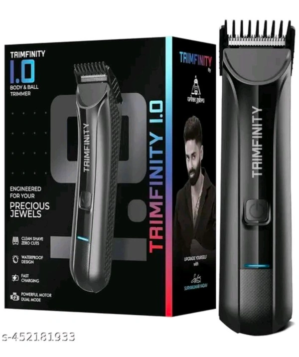 urbangabru Trimfinity 1.0Body & Ball Trimmer for Men by Ur... - Black, Free Size