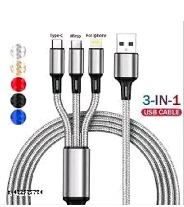 3in1 Data Cable - Free Size