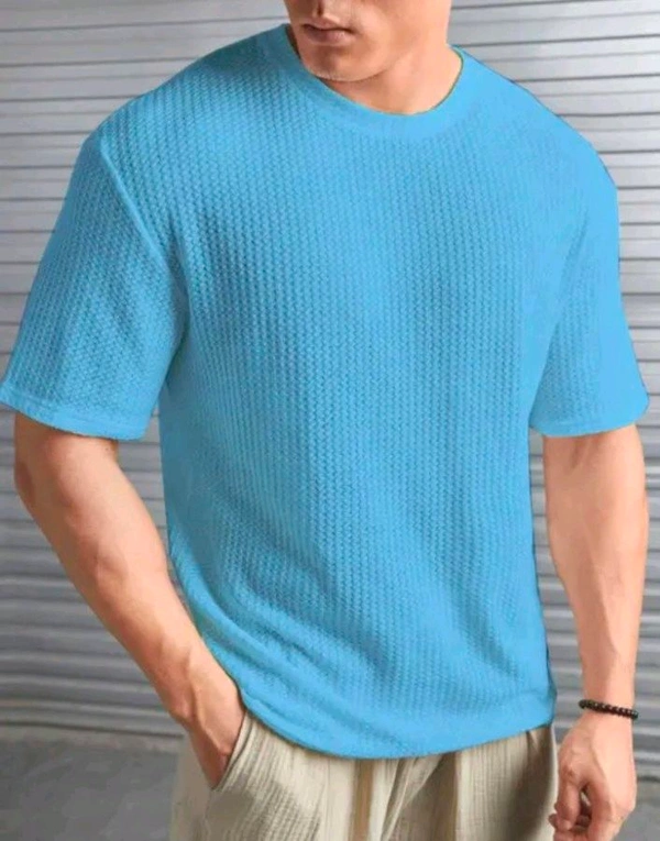 Best Quality T-shirt For Men's  - Blue, S