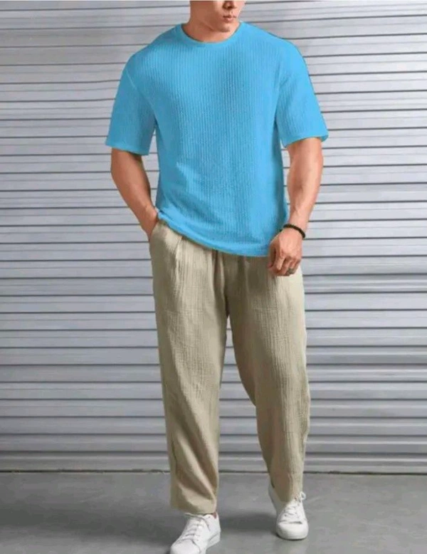 Best Quality T-shirt For Men's  - Blue, S