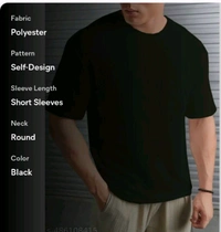 Best Quality T-shirt For Men's  - Black, M