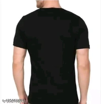 5D Disiner Polyster MEN'S T-shirts Pack Of 2pc  - Yellow, S 36(Chest Size)