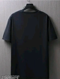 5D Disiner Polyster MEN'S T-shirts Pack Of 2pc  - Black, M
