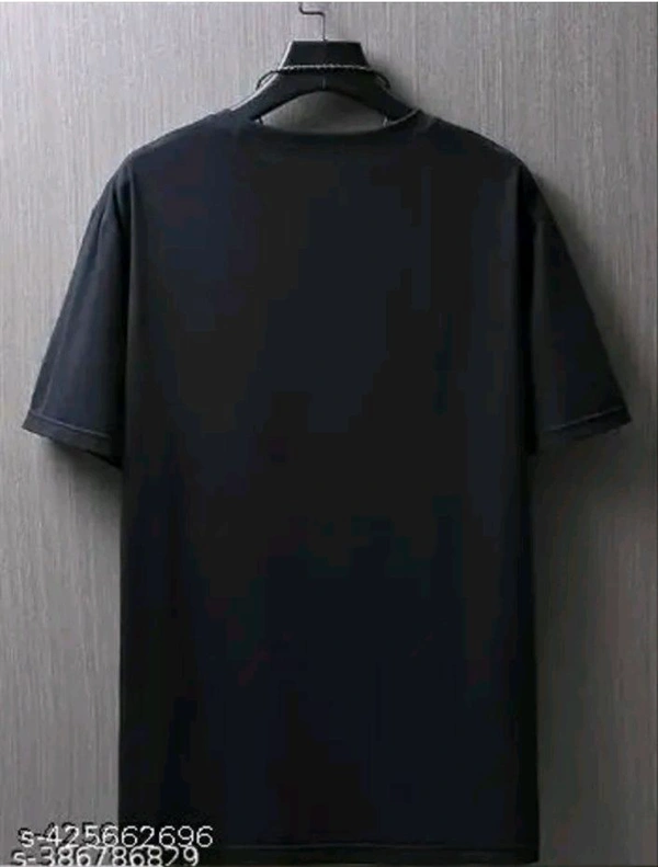 5D Disiner Polyster MEN'S T-shirts Pack Of 2pc  - Black, M