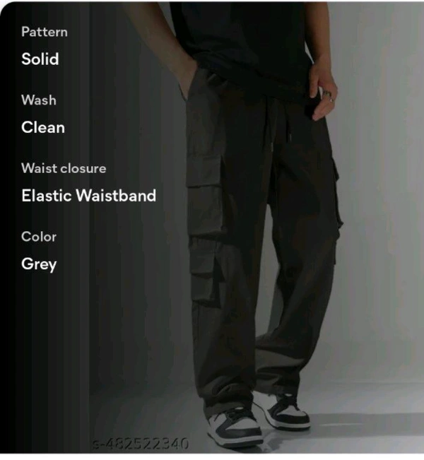 Men's Cargo Jeans Paints  - Gray, 30
