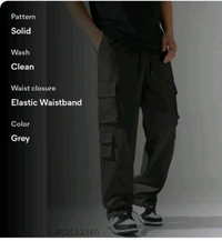 Men's Cargo Jeans Paints  - Gray, 32