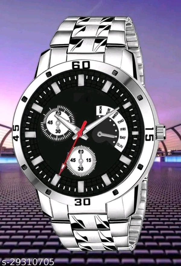 Classy Men's Watches - Silver, Free Size