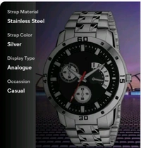 Classy Men's Watches - Silver, Free Size